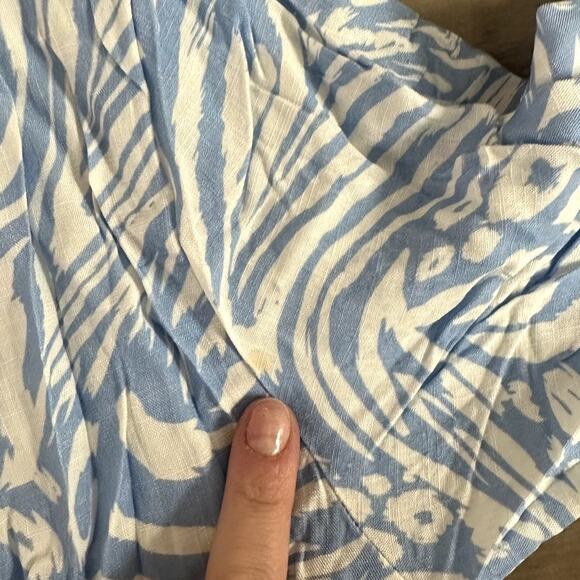 Maaji Blue Maxi Cover-up Kimono Wrap Dress Size S Anthropologie - Picture 8 of 11